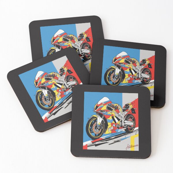 Item preview, "Dynamic Racing Motorcycle: Pop Art Speed" designed and sold by Artisticanvas.