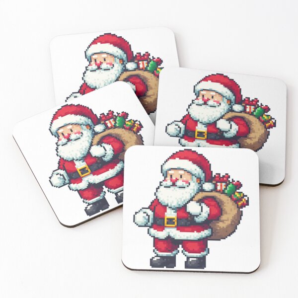 Item preview, Retro 8bit Pixel Art Santa Claus Gamer Christmas ( designed and sold by ciejkale9.