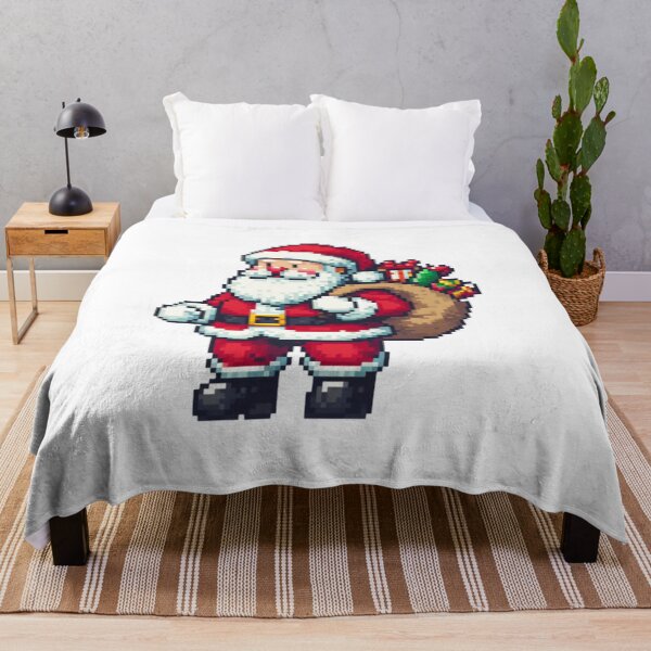 Item preview, Retro 8bit Pixel Art Santa Claus Gamer Christmas ( designed and sold by ciejkale9.