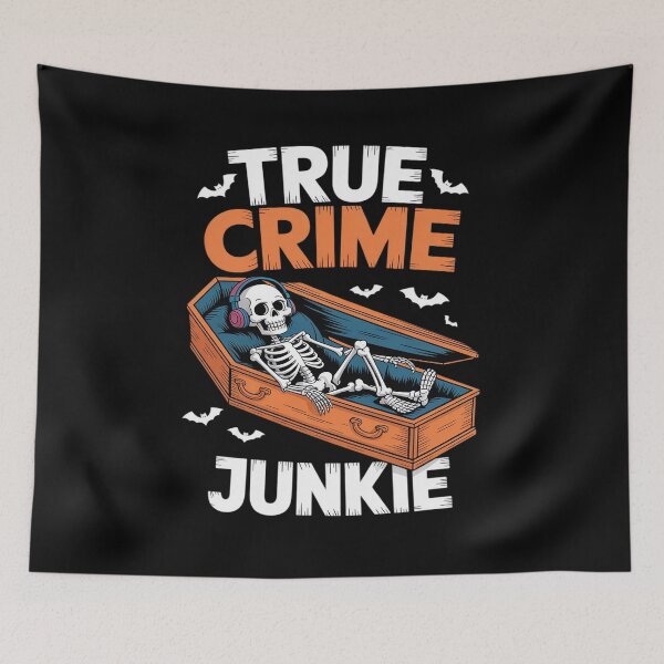 Item preview, True Crime Lover True Crime Show Skeleton True Crime Junkie designed and sold by DetroitMug.