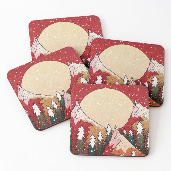 Item preview, Festive winter peaks designed and sold by Swadeillustrations.