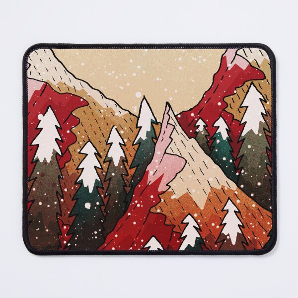 Item preview, Festive winter peaks designed and sold by Swadeillustrations.
