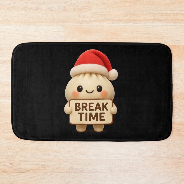 Item preview, Cute Dumpling Santa - Christmas Break Time Humor | Kawaii Fun Christmas Art designed and sold by Moons Studio.