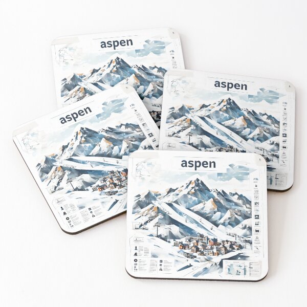 Item preview, Aspen Minimal Contemporary Art – Ski Resort & Nature Line Art Design designed and sold by OzzFrequency.