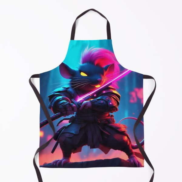 Item preview, Cyberpunk Rat Ninja with a Glowing Katana designed and sold by SweetRossel.