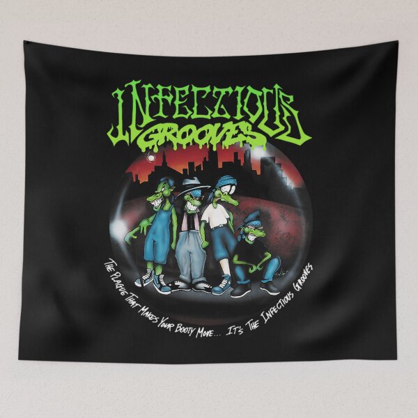 Item preview,  Infectious Grooves Band Cartoon Funk Metal Artwork designed and sold by CourtneyCrawf.