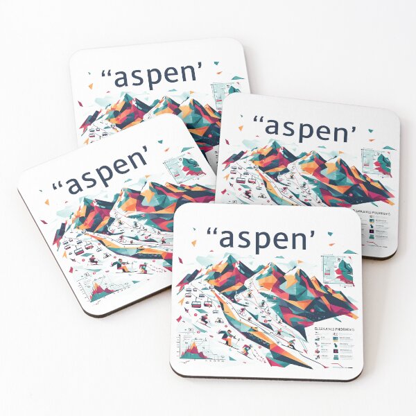 Item preview, Aspen Minimal Contemporary Art – Ski Resort & Nature Line Art Design designed and sold by OzzFrequency.