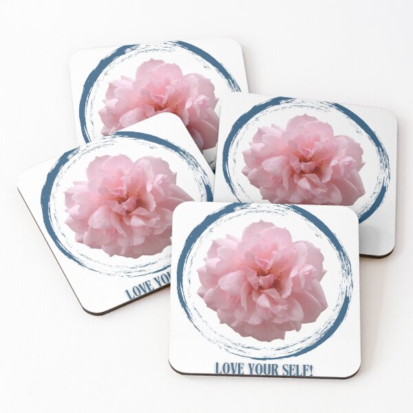 Item preview, Love Yourself Pink Rose Enso Circle Design  designed and sold by AMBAYK.