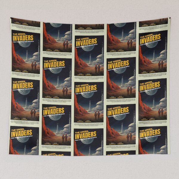 Item preview, Retro movie poster 60's sci fi movies space invasion 3I Atlas designed and sold by erozzz.