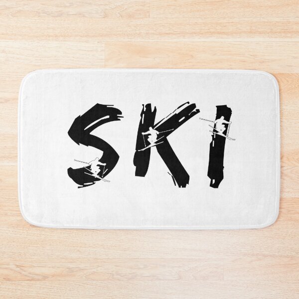 Item preview, SKI Letter Art with Skier Graphics designed and sold by DesignShop3000.