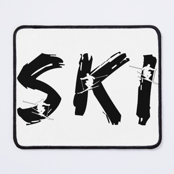 Item preview, SKI Letter Art with Skier Graphics designed and sold by DesignShop3000.