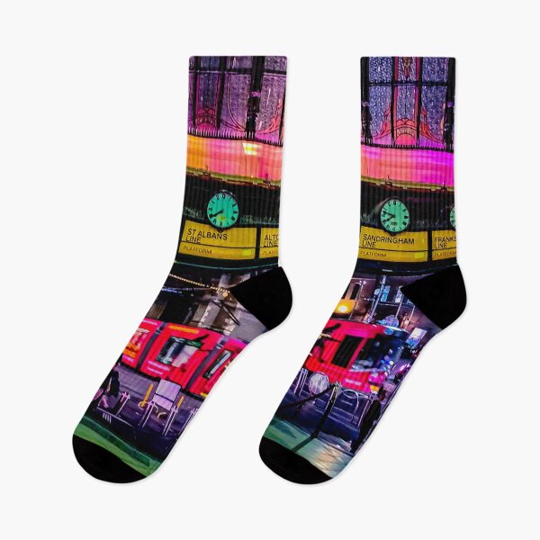 Item preview, Lively Nightlife Under the Clocks - Melbourne, Victoria, Australia designed and sold by Steven Jodoin.