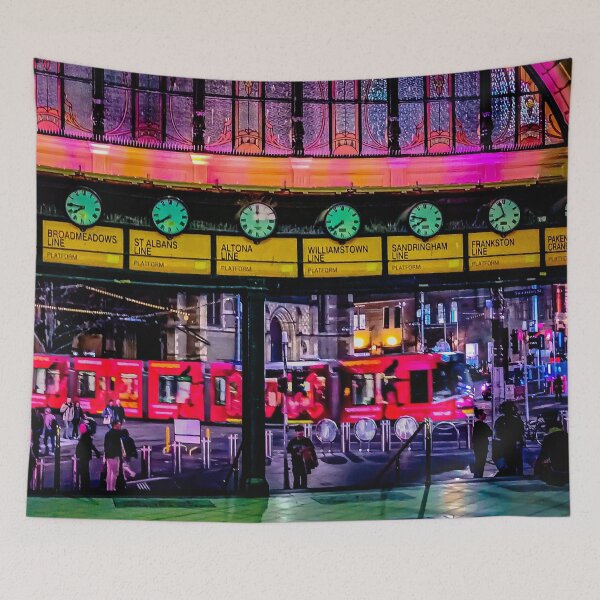 Item preview, Lively Nightlife Under the Clocks - Melbourne, Victoria, Australia designed and sold by Steven Jodoin.
