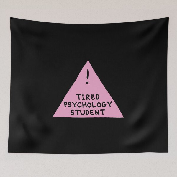 Item preview, ⚠ Tired Psychology Student ⚠ (Light Pink) designed and sold by orlumbuspirate.