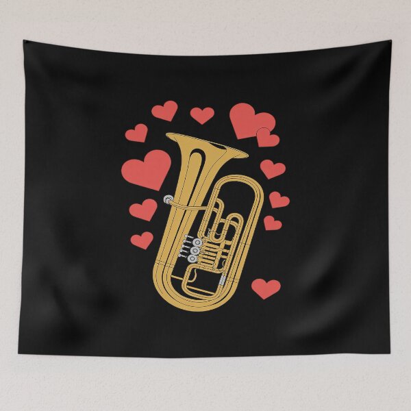 Item preview, Tuba Valentines Tubaist Brass Musician Wedding Anniversary designed and sold by DetroitMug.