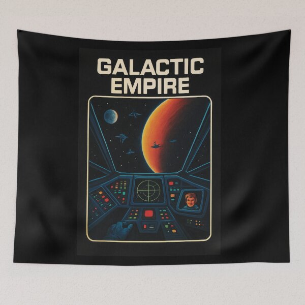 Item preview, Retro 1980s Sci-Fi Game Cover Art designed and sold by Random Designs.