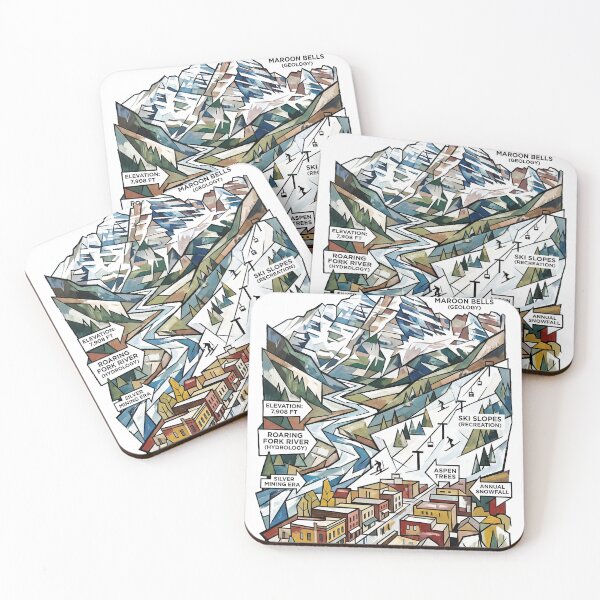 Item preview, Aspen Minimal Contemporary Art – Ski Resort & Nature Line Art Design designed and sold by OzzFrequency.