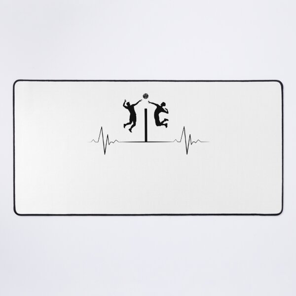 Item preview, Volleyball Heartbeat Net Duel – Minimal Line Art Design designed and sold by Corvotypus.
