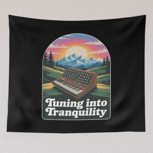 Item preview, Tuning Into Tranquility Modular Synth Patch Art designed and sold by CultureSpec.