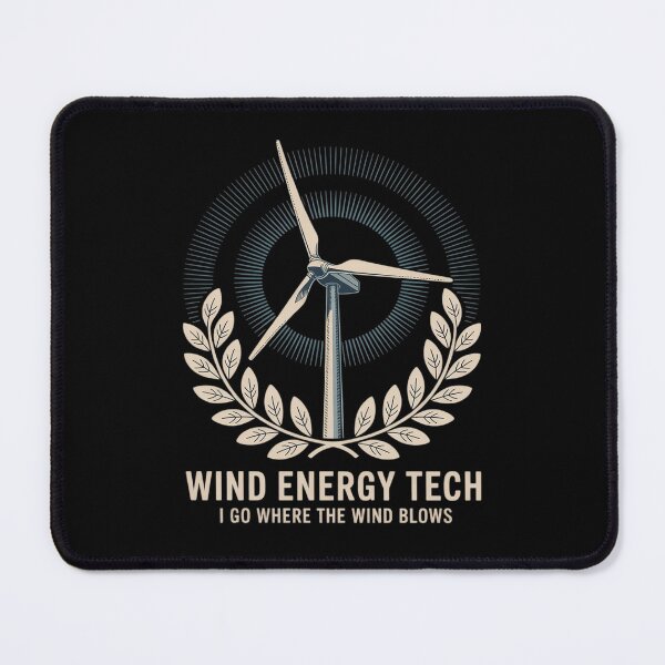 Item preview, Turbine Tech, Wind Energy Tech I Go Where The Wind Blows designed and sold by CultureSpec.