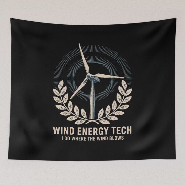 Item preview, Turbine Tech, Wind Energy Tech I Go Where The Wind Blows designed and sold by CultureSpec.