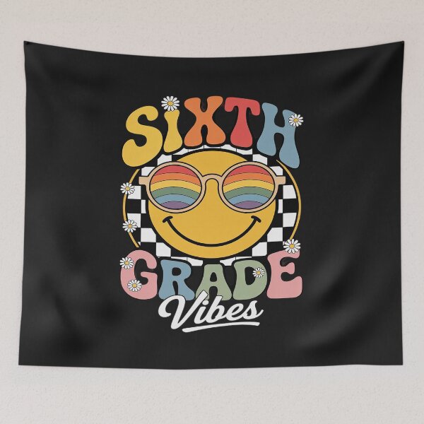 Item preview, Sixth Grade Vibes Smile First Day of School 6th Grade Team designed and sold by JessicaWalshdf.