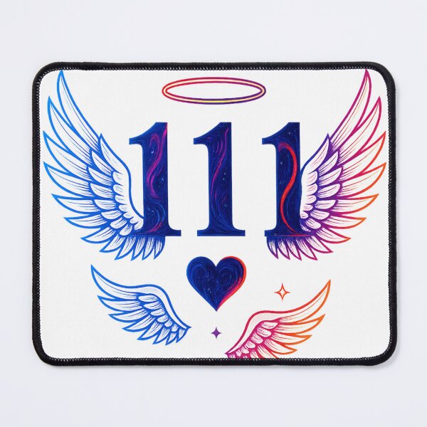 Item preview, Golden 111 Angel Number Wings Art designed and sold by HiteshArt111.