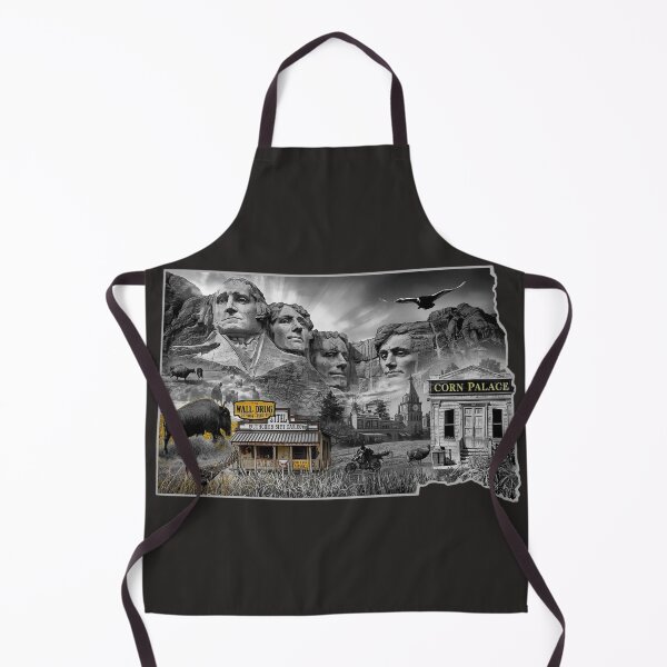 Item preview, South Dakota Pride Silhouette – Mount Rushmore, Corn Palace & Wall Drug Black Hills Design designed and sold by TitanRN.