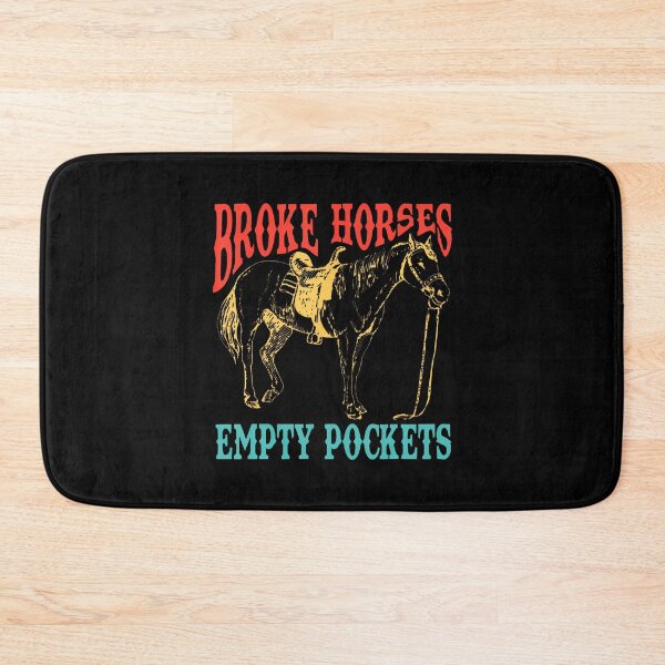 Item preview, Broke Horses Empty Pockets Funny Retro Vintage designed and sold by ConnieDora.
