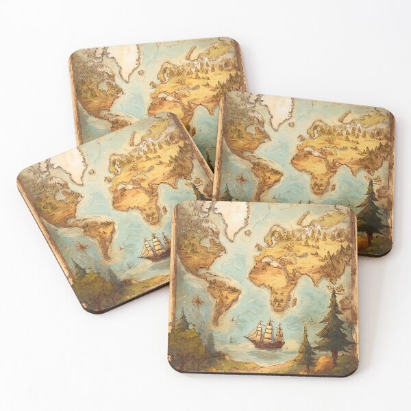 Item preview, Antique Old Map Explorer designed and sold by bapupa.