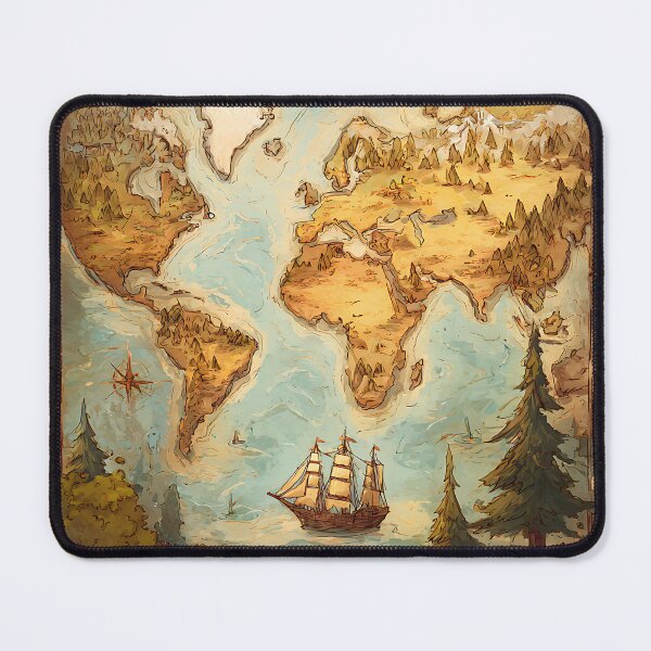 Item preview, Antique Old Map Explorer designed and sold by bapupa.