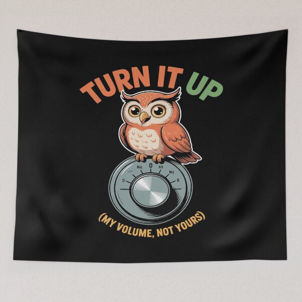 Item preview, Turn It Up Volume Knob Amp Owl Music designed and sold by CultureSpec.