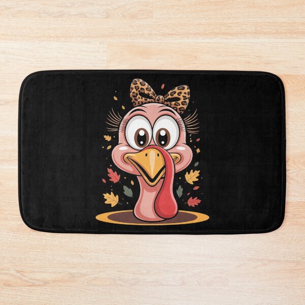 Item preview, Turkey Face Girl Leopard Bow Thanksgiving Costume Turkey  designed and sold by KonstanKoraner.