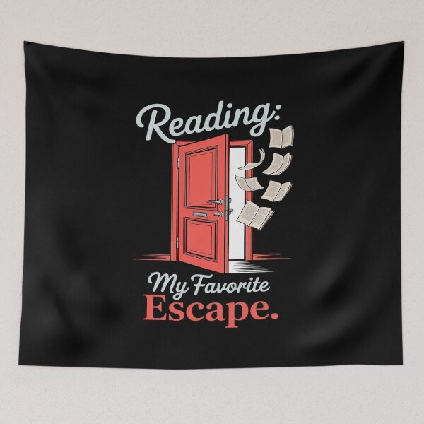 Item preview, Turquoise Coral Reading My Favorite Escape Book designed and sold by CultureSpec.