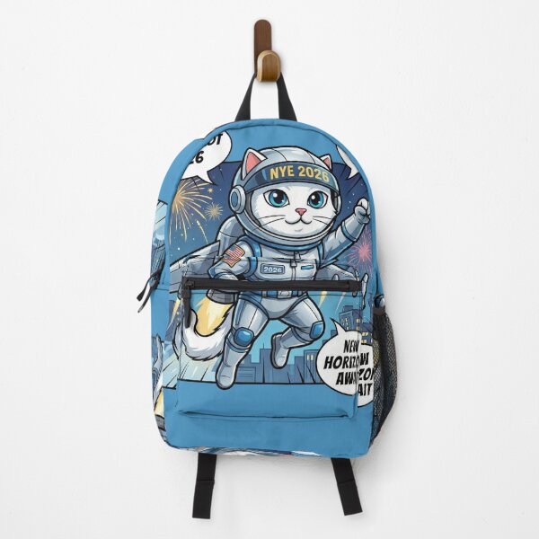 Item preview, Superhero Cat Couple Flying into 2026 | Comic Style New Year Heroes designed and sold by E-SarnEdge.