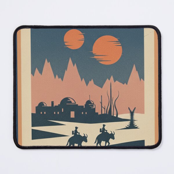 Item preview, Star Wars Tatooine Vintage Travel Poster designed and sold by Tiny Lantern Studio.