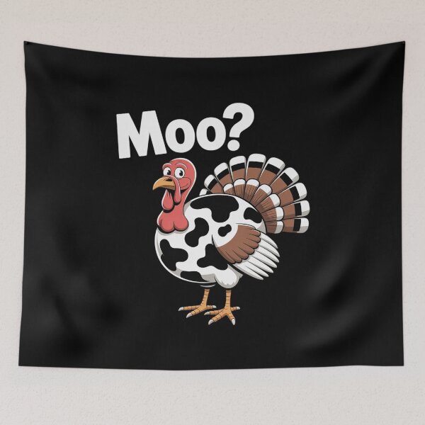 Item preview, Turkey Moo Thanksgiving  designed and sold by KonstanKoraner.