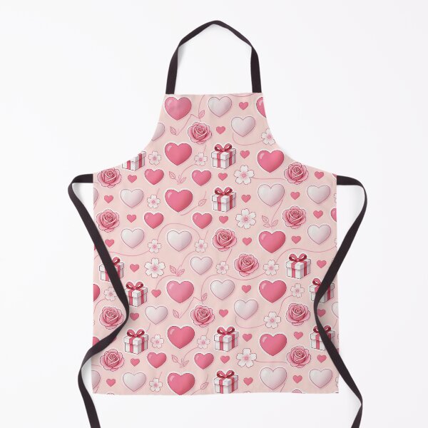 Item preview, Cute Valentine Seamless Pattern Pink Hearts and Roses Sweater Print, stikers & Home Decor designed and sold by TheGaliyaStudio.