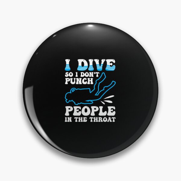 Item preview, Diving So I Don'T Punch People Sarcastic Suba Diving designed and sold by JuanitaJulia.