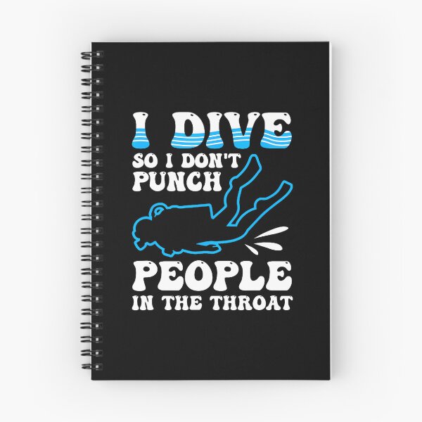 Item preview, Diving So I Don'T Punch People Sarcastic Suba Diving designed and sold by JuanitaJulia.