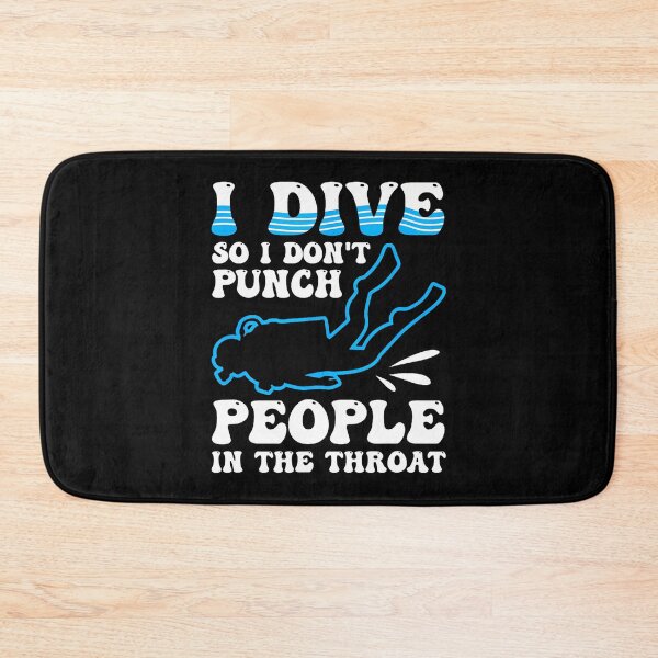 Item preview, Diving So I Don'T Punch People Sarcastic Suba Diving designed and sold by JuanitaJulia.