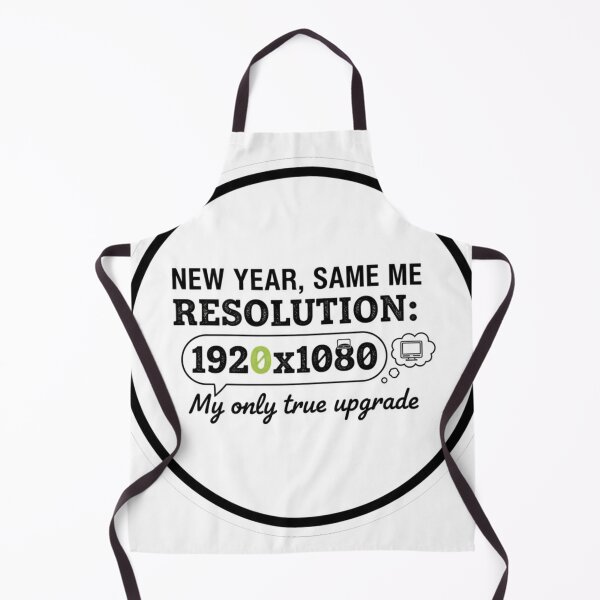 Item preview, New Year, Same Me: My Only True Resolution Upgrade (1920x1080) - Tech Humor Sticker designed and sold by CosyCush.