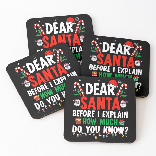 Item preview, List The On Dear Santa Funny Christmas Santa Explain I Naughty Can designed and sold by JoelyNavarro.