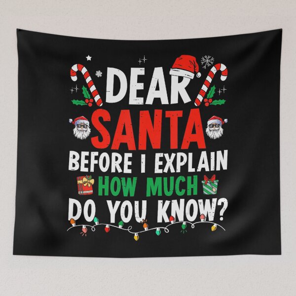 Item preview, List The On Dear Santa Funny Christmas Santa Explain I Naughty Can designed and sold by JoelyNavarro.