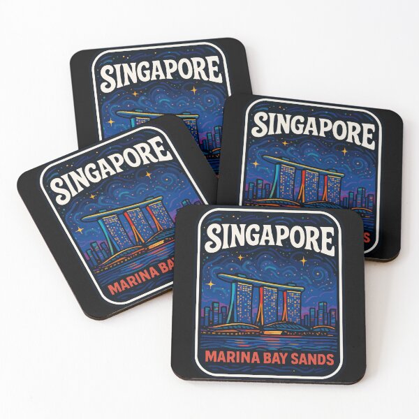 Item preview, Singapore Marina Bay Sands Night Travel designed and sold by TomFrontierArt.