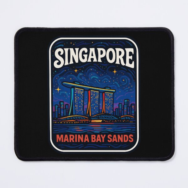 Item preview, Singapore Marina Bay Sands Night Travel designed and sold by TomFrontierArt.