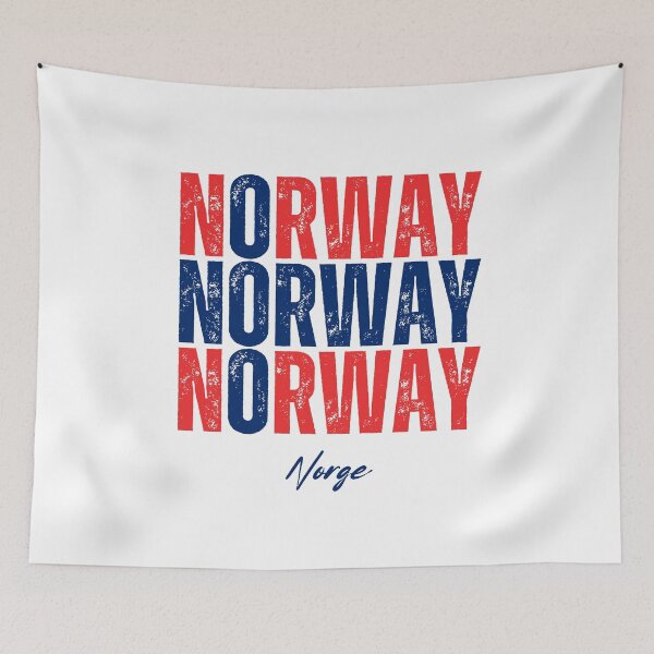 Item preview, Norwegian flag, Norwegian pride designed and sold by Dressyourflag.