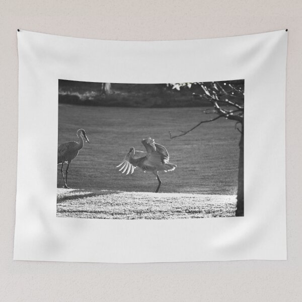 Item preview, Cranes Dancing in Monochrome designed and sold by MercerImages.