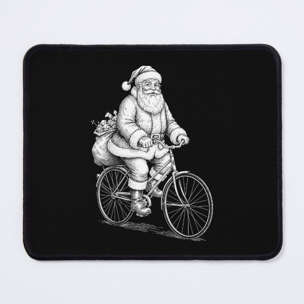Item preview, Cycling Bicycle Santa Claus Vintage Cyclist Funny Christmas designed and sold by GrandeDuc.