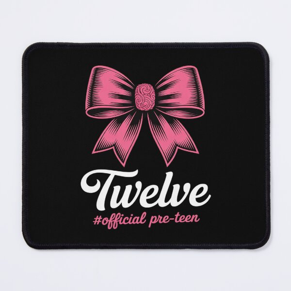 Item preview, Twelve Official Pre Teen 12th Birthday Coquette Pink Bow designed and sold by CultureSpec.